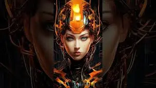 Cyber Goddess Awakens | Futuristic AI Warrior Aesthetic 🔶🤖🔥 #CyberGoddess #AIWar #FuturisticBeauty