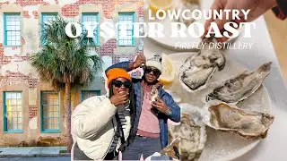 Where to get the best Oysters in Charleston, SC |Lowcountry Oyster Roast at Firefly Distillery