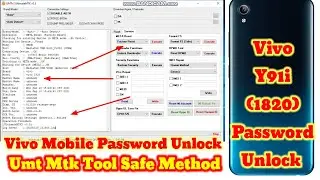 Vivo Y91i (1820) Password Unlock Umt Tool || All Error Fix || Frp bypass 2023 @GSMHEMANT