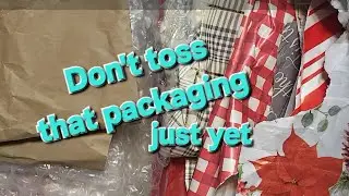 Don't toss that packaging, let's use leftover Christmas wrapping & make something #craftwithme 