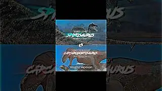 Spinosaurus VS Carcarodontosaurus #shorts #jurassicworld #paleontology #paleo #edit