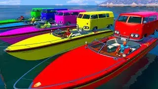 Small Bus on Boat Transportation - GTA V Mods