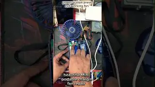 beautiful Mini portable fan repair #gadgetrepair#fanrepair#electronic #minifan#tech#experiment#ifix