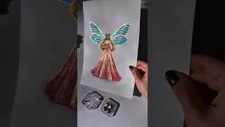 Magical fairy painting 🧚 #art #drawing #watercolor #artist #artideas #painting