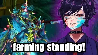 local vtuber farms standing in warframe!