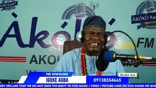 IGOKE AGBA || Prof. Dr. Dotun Omo Agba PhD. Professor of Natural Medicine