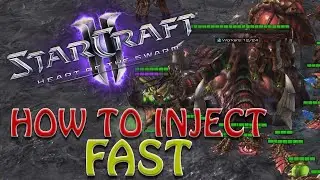Zerg  How To Inject Fast | Starcraft 2: HOTS Queen Inject Tutorial