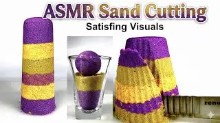 Most Satisfying Kinetic Sand Cutting ASMR| Relaxing Sounds