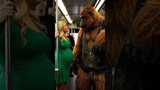 Can I please sit down? 🦧🦍 #Shorts #Funny #Bigfoot #Monkey #Gorilla
