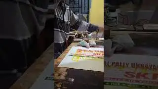 4-Color Calendar Printing with Tin Mounting🗓️ #printing #screenprinting #silkscreenprinting #shorts