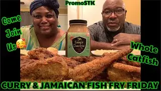 CURRY AND JAMAICAN FRIED CATFISH #Promostk #friedcatfish #AdrianCookingandFoodReview #curryfish #eat
