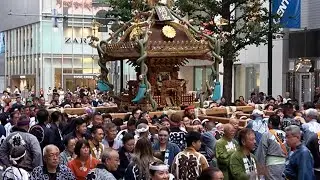 ５年ぶりに開拓神社の大神輿渡御