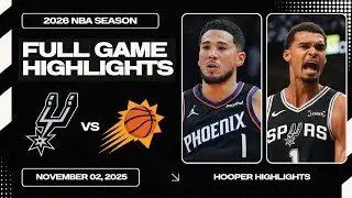 San Antonio Spurs vs Phoenix Suns Full Game Highlights | Nov 2 | 2026 NBA Season