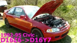 How to Install a D16Y7 Head on D16Z6 (1992-95 Honda Civic)