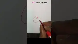 UX letter name easy signature style