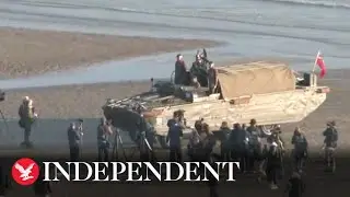 Live: View of Normandy beach on 80th D-day anniversary