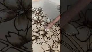 Fresh burned florals 🌸 #woodart #woodsigns #artstudio #pyrography