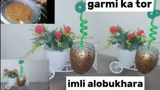 Imli aloo bukharay ka sherbat// garmi ka tor & made by zoya cooking