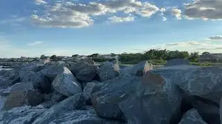 Long Beach NY 9.5 mile bike ride Point Lookout Beach Long Beach Barrier Island LBI New York USA 2022