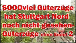 SOOOviele G&uuml;terz&uuml;ge hat Stuttgart Nord noch nicht gesehen! Hier 'steppt der B&auml;r' und es rollt!