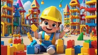Creative Construction Crew | Building Fun Song for Kids | Rhyme About Construction and Teamwork