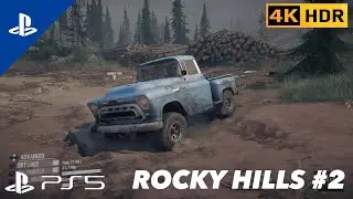 MudRunner &ndash; First Log Delivery Using Towing | Rocky Hills #2 | PS5