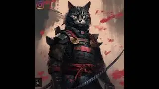 HOW TO DRAW SAMURAI CAT #art #desenhart #artform #fyp  #drawing #samurai #trending #tiktok