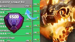 TH13 Super Dragon Attacks in Legend League 2022 | 5500+🏆 Trophy Pushing Strategy | Clash With Shan