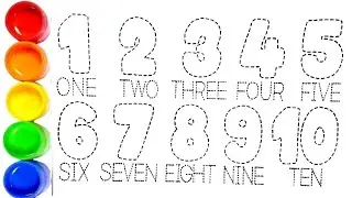 1234567890, Let's Draw Numbers! 1-10 Step-by-Step for Kids & Toddlers | Kids Drawing Video,1