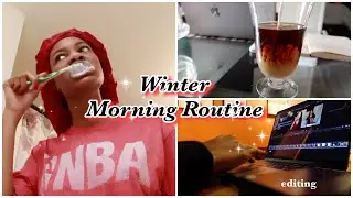 My 6AM Winter Morning Routine 2022 l cooking, driving, grwm, grocery shopping, editing, and more!