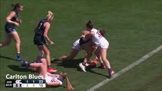 Natalie Plane ​- AFLW Round 7 2021 Highlights - Carlton Blues vs Fremantle Dockers