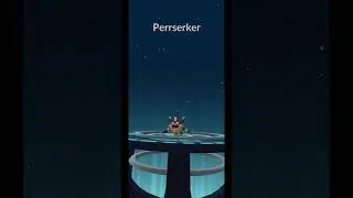 PokeGOThy | Shiny Galarian Meowth &rarr; Shiny Perrserker Evolution in Pokemon GO #Shorts