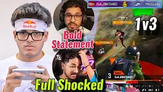 8bit Players Full Shocked by Jonathan🔥Jonathan Bold Reply to Saumraj After 1v3 PNX 😳 Godl Grind 