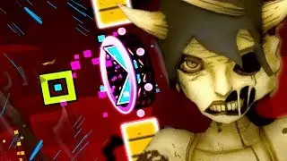 CHASED BY A HUGE ALICE ANGEL! | Geometry Dash (BENDY AND THE INK MACHINE CUSTOM LEVELS)
