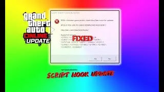 Fatal unknown game version | gta5 | script hook | update