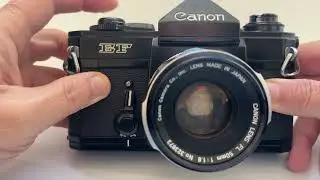 The shutter sound of a Canon EF.