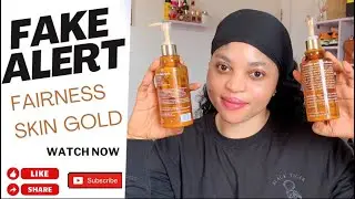Обзор лосьона Fairness Skin Gold (подделка против оригинала) #newvideo