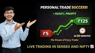 Nifty & Sensex Live Intraday Trade | Small Move Big Opportunity