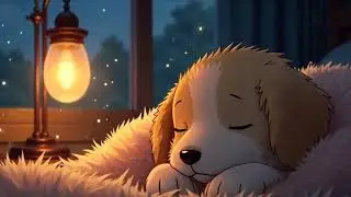 When the rain stopped being cold, the little dog in the rain. | Ghiblin style video ASMR 