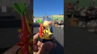 Фигурки Amiibo Pikmin от Nintendo найдены на блошином рынке.
