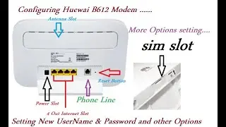 How to setup Huawei B612 4G LTE Modem  and other options....