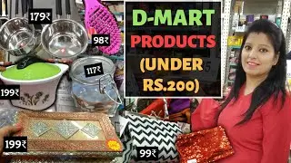 Affordable Shopping 2019! - Dmart Home Products UNDER 200₹ - Dmart Tour
