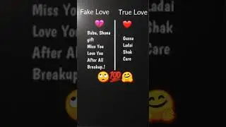 Fake love vs True love 🤣🤣#shorts  #sad status #whatsappstatusvideo