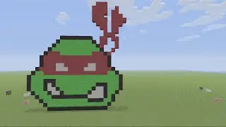 Minecraft Ninja Turtle Face Pixel Art Tutorial