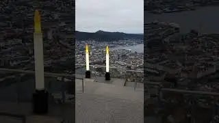 Monte Floyen Noruega en Navidad