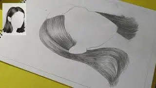 How to Draw Realistic Hair Step by Step | Pencil Tutorial for Beginners