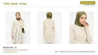 Krem Triko Tunik - Tunik Modelleri