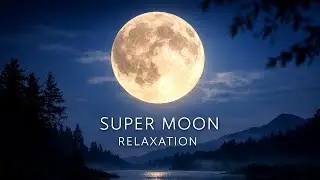 Super Moon (Wolf Moon) Timelapse | Relaxing Nature Soundscape | Sri Lanka 4K