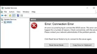 How to Solve WSUS 