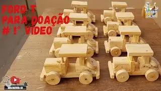 Como Fazer Carrinho de Madeira, Ford-T, Primeira Parte!